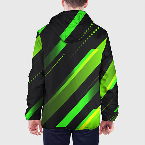 Мужская куртка Color black green / 3D-Белый – фото 4