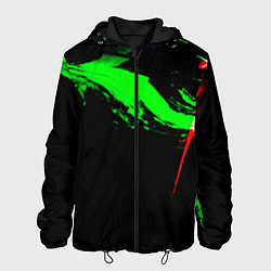 Мужская куртка Color black green red