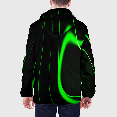 Мужская куртка Color green light green black / 3D-Белый – фото 4