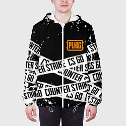 Куртка с капюшоном мужская CS x pubg, цвет: 3D-белый — фото 2