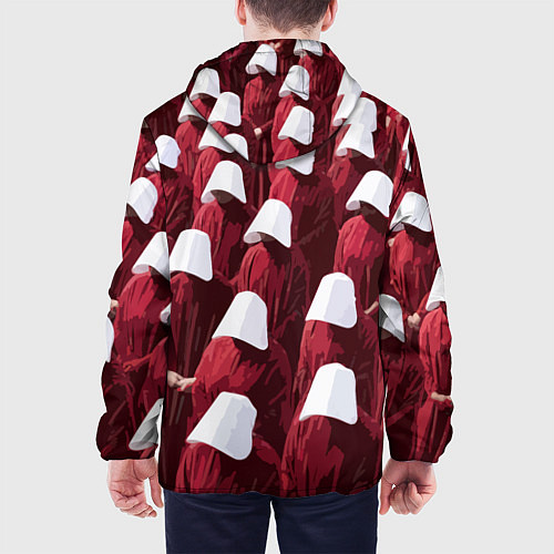 Мужская куртка Рассказ служанки паттерн / 3D-Белый – фото 4