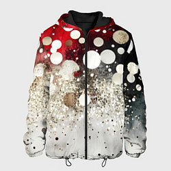 Мужская куртка Красно-белый текстурный фон