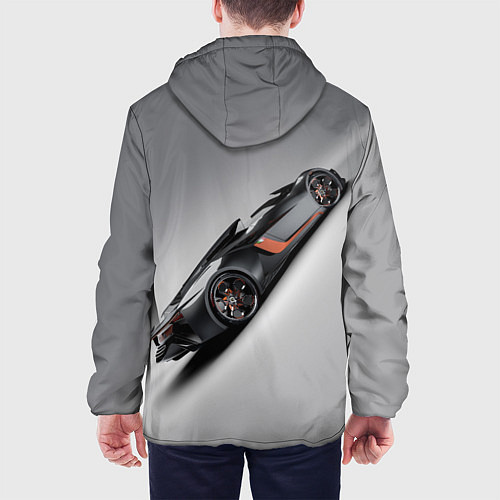 Мужская куртка Lamborghini - racing car / 3D-Белый – фото 4