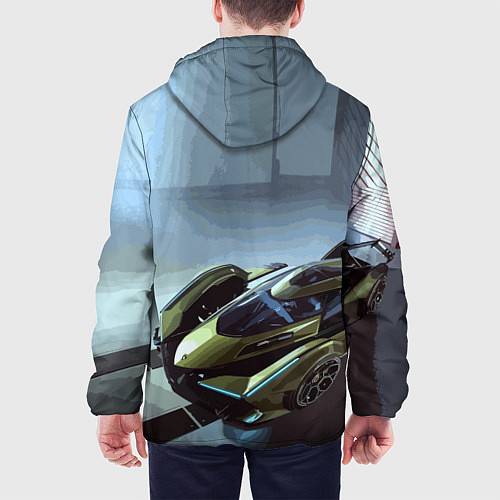 Мужская куртка Lamborghini - motorsport extreme / 3D-Белый – фото 4