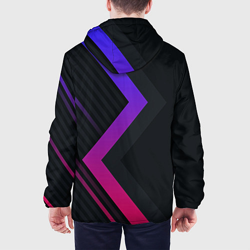 Мужская куртка Color black line / 3D-Белый – фото 4