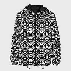 Мужская куртка Чёрно-белый узорный паттерн