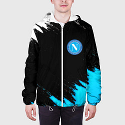 Куртка с капюшоном мужская Napoli краски текстура, цвет: 3D-белый — фото 2