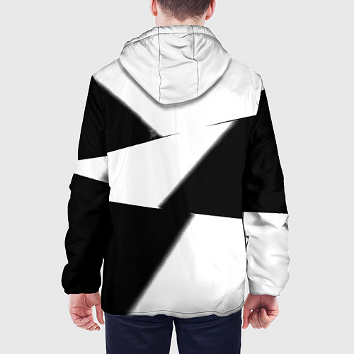 Мужская куртка Real Madrid geometry black / 3D-Белый – фото 4