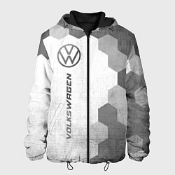 Куртка с капюшоном мужская Volkswagen - white gradient по-вертикали, цвет: 3D-черный