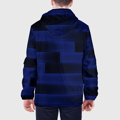 Мужская куртка Color blue square / 3D-Белый – фото 4