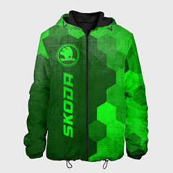 Мужская куртка Skoda - green gradient по-вертикали