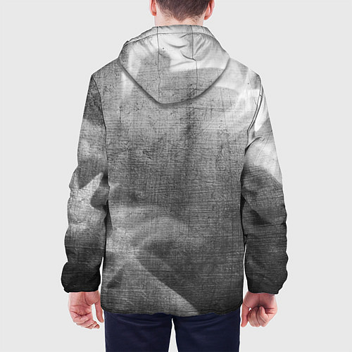 Мужская куртка Portal - grey gradient вертикально / 3D-Черный – фото 4