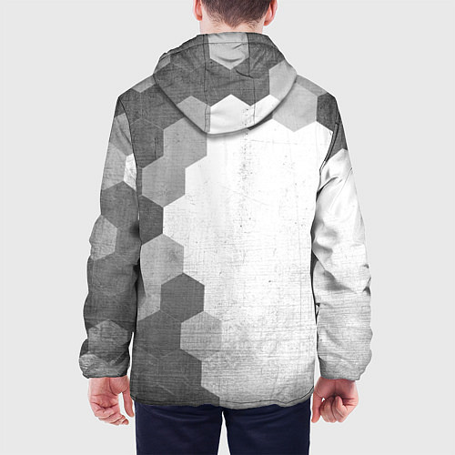 Мужская куртка FAW - white gradient по-вертикали / 3D-Черный – фото 4