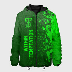 Мужская куртка Within Temptation - green gradient по-вертикали