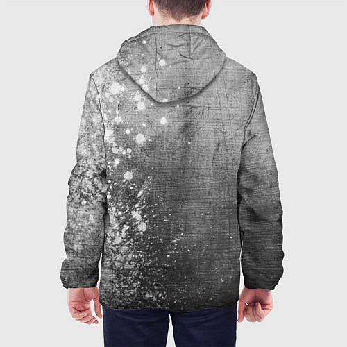 Мужская куртка Great Wall - grey gradient по-вертикали / 3D-Черный – фото 4