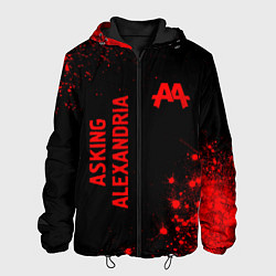Мужская куртка Asking Alexandria - red gradient вертикально
