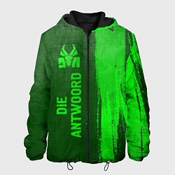 Куртка с капюшоном мужская Die Antwoord - green gradient по-вертикали, цвет: 3D-черный
