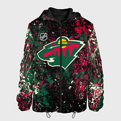 Куртка с капюшоном мужская Minnesota Wild NHL black, цвет: 3D-черный