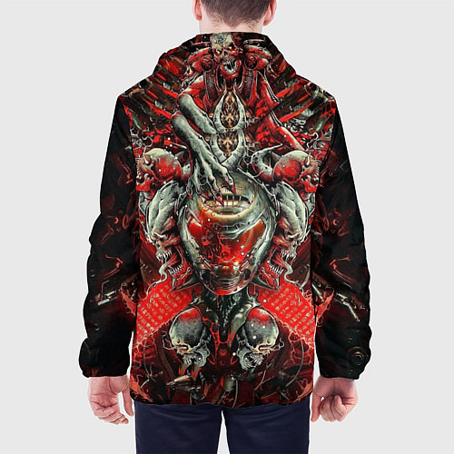 Мужская куртка Doom постер к игре / 3D-Белый – фото 4