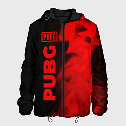 Мужская куртка PUBG - red gradient по-вертикали