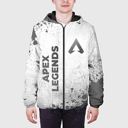 Куртка с капюшоном мужская Apex Legends - white gradient вертикально, цвет: 3D-черный — фото 2