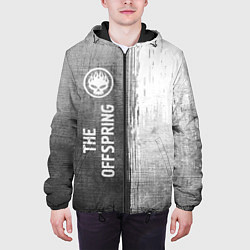 Куртка с капюшоном мужская The Offspring - grey gradient по-вертикали, цвет: 3D-черный — фото 2