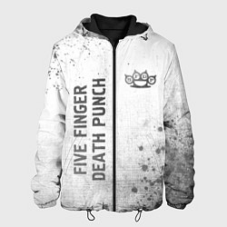 Мужская куртка Five Finger Death Punch - white gradient вертикаль