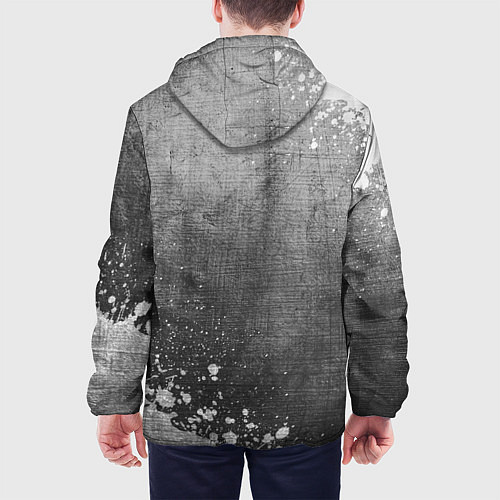 Мужская куртка Slipknot - grey gradient вертикально / 3D-Черный – фото 4