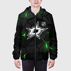 Куртка с капюшоном мужская Даллас Старз плиты с подсветкой, цвет: 3D-черный — фото 2