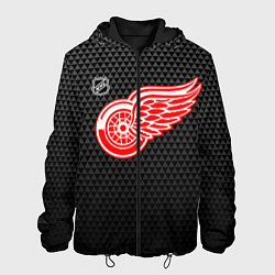 Куртка с капюшоном мужская Детройт Ред Уингз - черные треугольники, цвет: 3D-черный