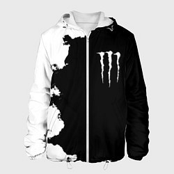 Мужская куртка Monster energy краски белые