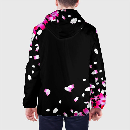 Мужская куртка Monster energy sakura / 3D-Белый – фото 4