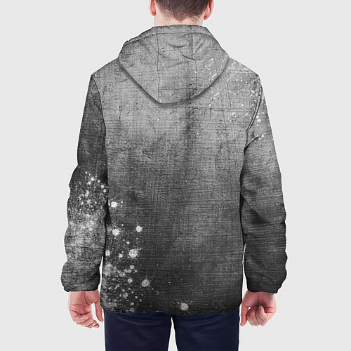 Мужская куртка Nazareth - grey gradient вертикально / 3D-Черный – фото 4