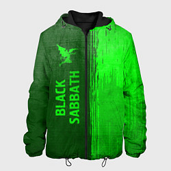 Мужская куртка Black Sabbath - green gradient по-вертикали