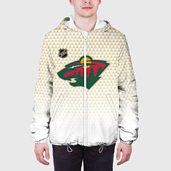 Куртка с капюшоном мужская Миннесота Уайлд - белый градиент, цвет: 3D-белый — фото 2