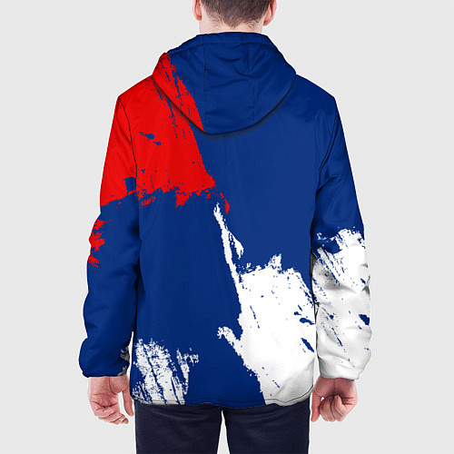 Мужская куртка Монреаль Канадиенс - брызги краски / 3D-Белый – фото 4