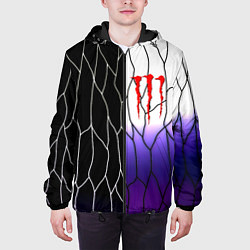 Куртка с капюшоном мужская Monster energy steel, цвет: 3D-черный — фото 2