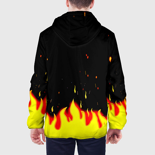 Мужская куртка Monster energy fire steel / 3D-Белый – фото 4