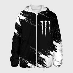 Мужская куртка Monster energy краски штрихи белые