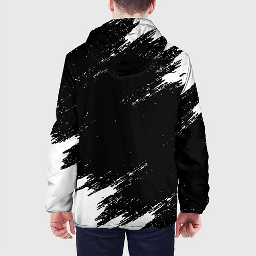 Мужская куртка Monster energy краски штрихи белые / 3D-Белый – фото 4