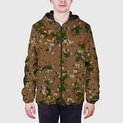 Куртка с капюшоном мужская Земли Некрополиса - Герои 3, цвет: 3D-черный — фото 2