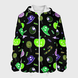 Мужская куртка Halloween black pumpkin pattern