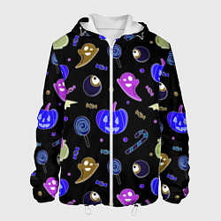 Мужская куртка Halloween blue black pumpkin