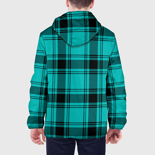 Мужская куртка Checkered blue / 3D-Белый – фото 4