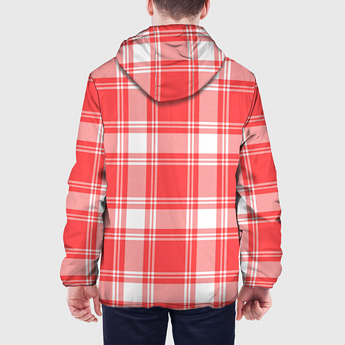 Мужская куртка Checked red white / 3D-Белый – фото 4