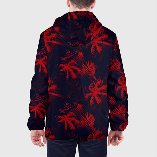 Мужская куртка Palm black red / 3D-Белый – фото 4