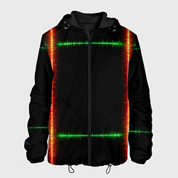Мужская куртка Color green orange lines