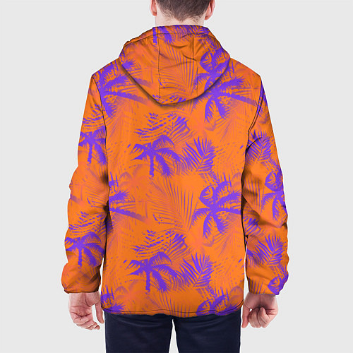 Мужская куртка Palm orange / 3D-Белый – фото 4