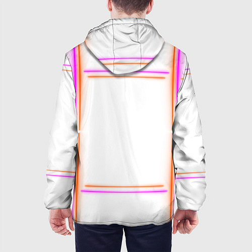Мужская куртка Neon white orange pink / 3D-Белый – фото 4