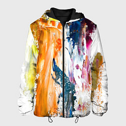 Мужская куртка Разноцветные мазки кисти на палитре художника